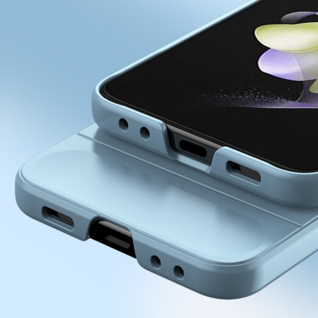 Противоударный чехол Skin Feel Magic Shield для Samsung Galaxy Flip 5 - синий