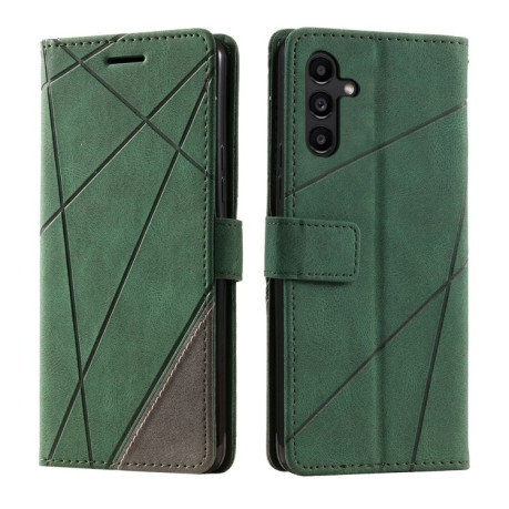 Чохол-книжка Skin Feel Splicing  для Samsung Galaxy S25+ 5G - зелений