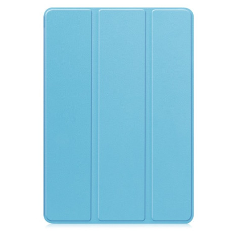 Чехол Custer Texture Three-folding Sleep/Wake-up для Xiaomi Pad 7 / 7 Pro- черный - голубой