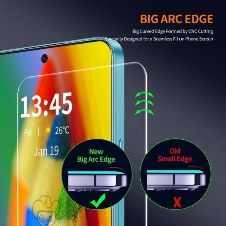 Захисне Скло ENKAY Hat-prince 026mm 9H для Xiaomi 14T - чорне