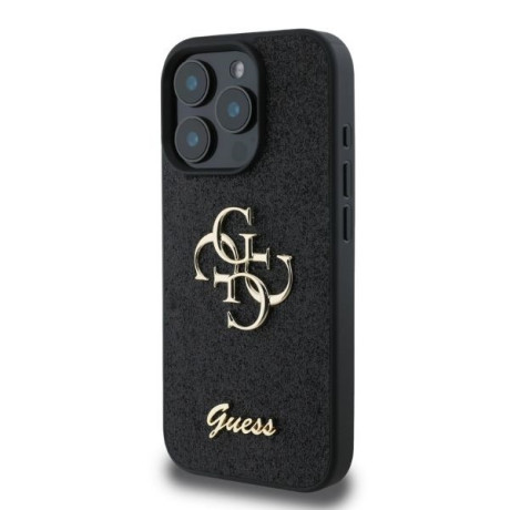 Оригінальний чохол Guess Big Metal Logo для iPhone 16 Pro - black