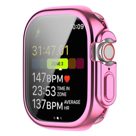 Противоударная накладка Electroplating для Apple Watch Ultra 49mm - розовая