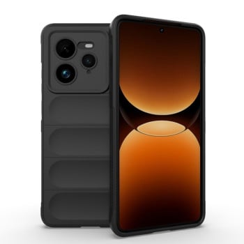 Силиконовый чехол Magic Flannel для Realme GT 7 Pro 5G - черный