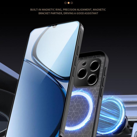 Чехол HUIYI Leather Magnetic  для Realme C63 / C61 4G - серый