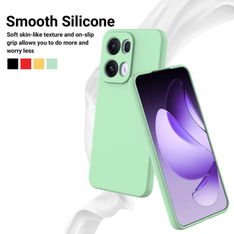 Силіконовий чохол Solid Color Liquid Silicone на OPPO Reno13 Pro 5G - зелений