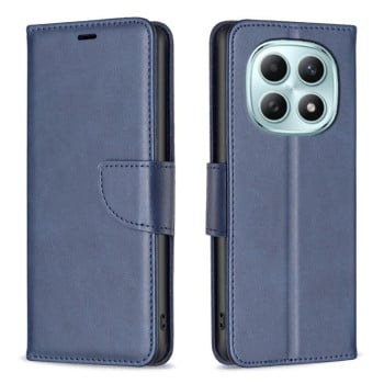 Чехол-книжка Lambskin Texture Pure Color для Redmi Note 15 Pro 4G Global 165.8mm — синий