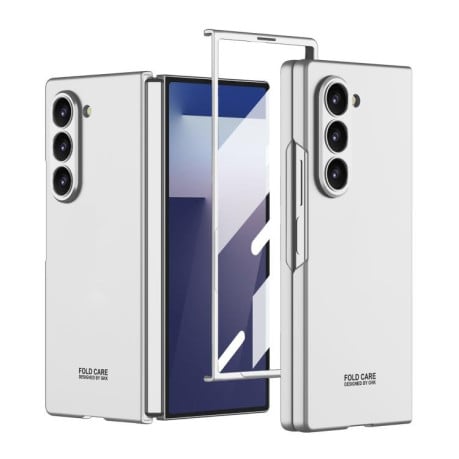 Ультратонкий чехол GKK Integrated Ultra-thin Full Coverage на Samsung Galaxy Fold 7 5G - серебристый