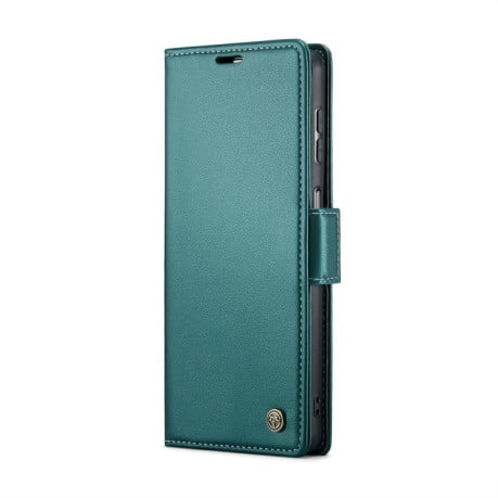 Чехол-книжка CaseMe 023 Butterfly Buckle Litchi Texture RFID Anti-theft Leather для Samsung Galaxy A25 5G - голубой