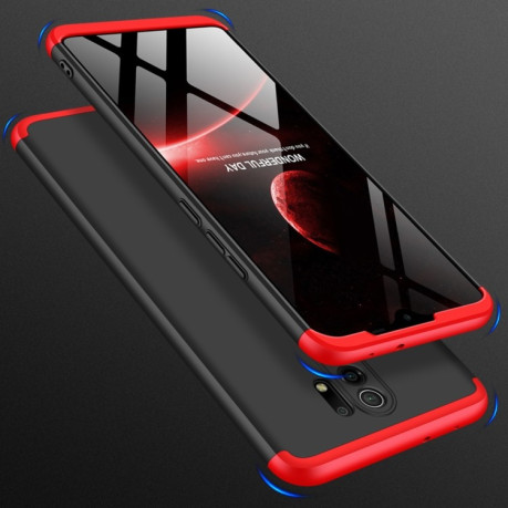 Противоударный чехол GKK Three Stage Splicing на Xiaomi Redmi 9 - черно-красный
