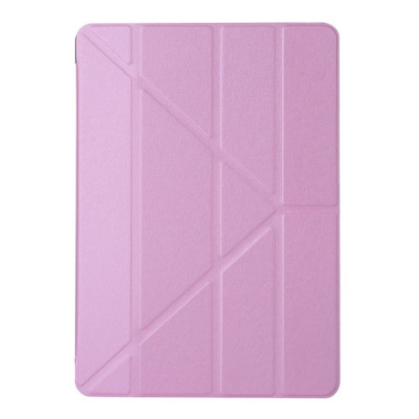 Чехол-книжка Silk Texture Horizontal Deformation iPad 9/8/7 10.2 (2019/2020/2021) -розовый