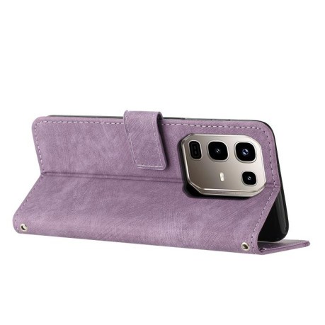Чехол-книжка Skin Feel Stripe Pattern для Infinix Note 50 4G / 50 Pro 4G - фиолетовый