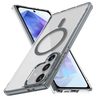 Противоударный чехол Ice Color Magnetic Series TPU Hybrid Acrylic Magsafe для Samsung Galaxy A55 5G - серый
