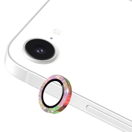 Защитное стекло ENKAY Hat-Prince Glitter Rear Camera Lens Aluminium для iPhone 16e - разноцветное