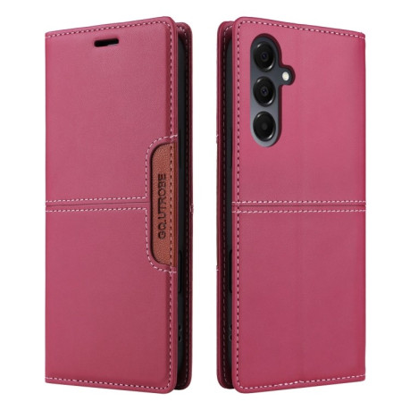 Чехол-книжка GQUTROBE G01 RFID Anti-theft Leather для Samsung Galaxy A16 - красный