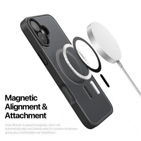 Чохол DUX DUCIS Yind Series із MagSafe гібрид на iPhone 17 - чорний