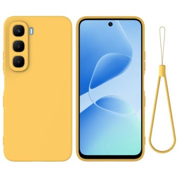 Силіконовий чохол Solid Color Liquid Silicone на Infinix Hot 60 5G / Hot 60i 4G - жовтий