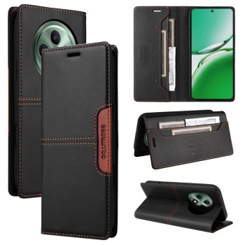 Чехол-книжка GQUTROBE G01 RFID Anti-theft Leather  для OPPO Reno12 F/12FS - черный