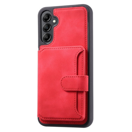 Ударозахисний чохол MagSafe Magnetic RFID Anti-theft Leather для Samsung Galaxy A35 5G - червоний