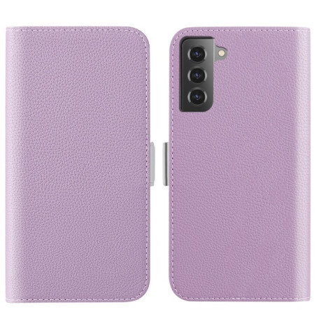 Чохол-книжка Candy Color Litchi для Samsung Galaxy S23 5G - фіолетовий