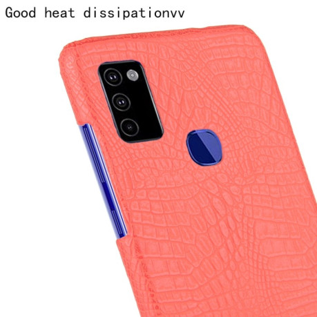 Удароміцний чохол Crocodile Texture на Samsung Galaxy M51 - червоний