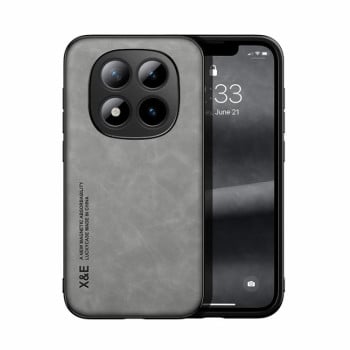 Противоударный чехол Skin Feel Magnetic для Poco 8 Pro/Redmi Note 15 Pro+ — светло-серый