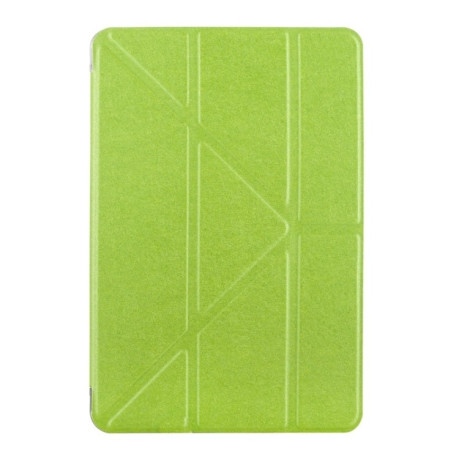 Чохол-книжка Transformers Style Silk Texture на iPad Mini 5 (2019)/Mini 4-зелений