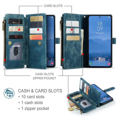 Чохол-гаманець CaseMe-C30  для Samsung Galaxy S25+ 5G - синій