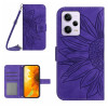 Чохол-книжка Skin Feel Sun Flower для Xiaomi Redmi Note 12 Pro 5G/Poco X5 Pro - фіолетовий