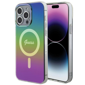 Оригінальний чохол Guess IML Iridescent MagSafe для iPhone 15 Pro - black