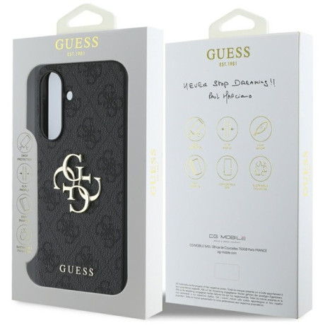 Оригинальный чехол Guess Big 4G Logo Classic Logo для Samsung Galaxy A36 - Black