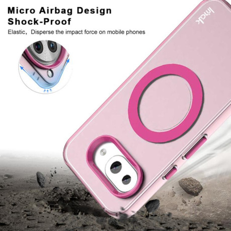 Протиударний чохол IMAK Candy Series Shockproof MagSafe для Google Pixel 9a - червоний