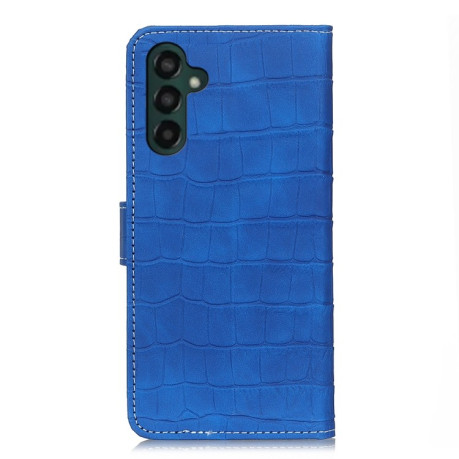 Чохол-книжка Magnetic Crocodile Texture на Samsung Galaxy A35 5G - синій