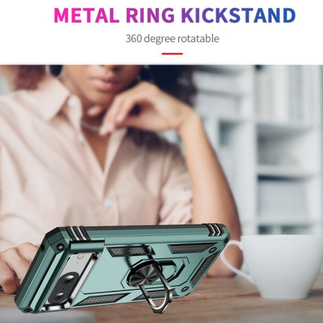 Протиударний чохол HMC 360 Degree Rotating Holder на Google Pixel 8a - зелений