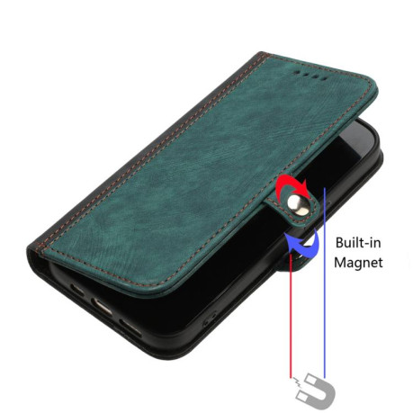 Чохол-книжка Side Buckle Double Fold Hand Strap Leather на OPPO Reno13 F/Reno13 FS - зелений