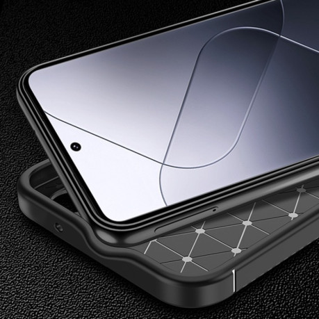 Ударозащитный чехол HMC Carbon Fiber Texture на Xiaomi 15 - черный