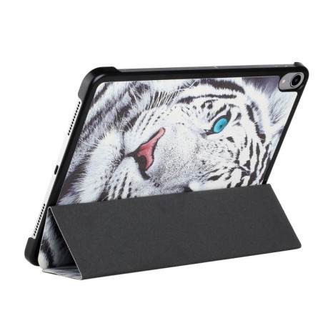 Чехол-книжка Silk Texture Colored Drawing Pattern для iPad mini 6 - Tiger