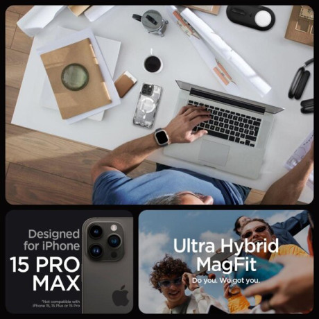 Оригинальный чехол Spigen Ultra Hybrid Mag Magsafe для iPhone 15 Pro Max - Zero One