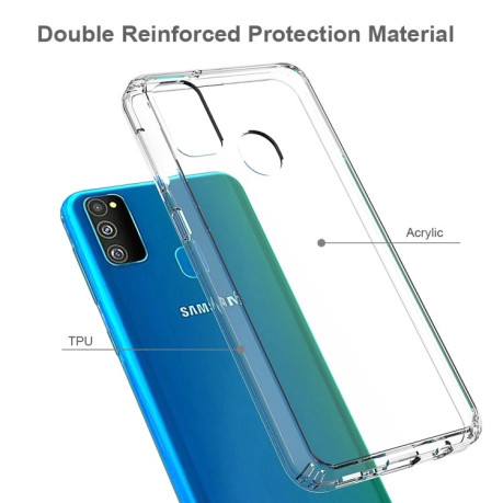 Противоударный чехол Acrylic + TPU Case на Samsung Galaxy M21/M30s - черный