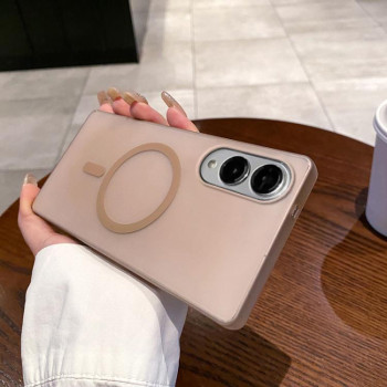 Противоударный чехол Ice Fog MagSafe для Samsung Galaxy S25 Edge 5G - золотой