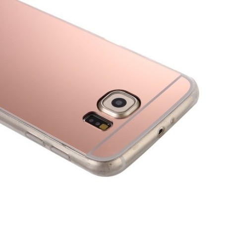 TPU Чехол Electroplating Mirror Rose Gold для Samsung Galaxy S7 Edge / G935