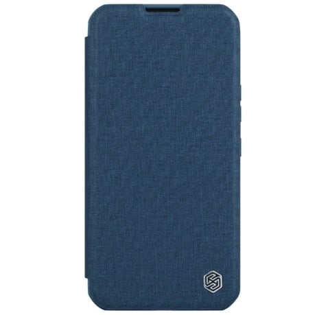 Чохол-книга QIN Series Pro Fabric Textured Leather для iPhone 15 - синій