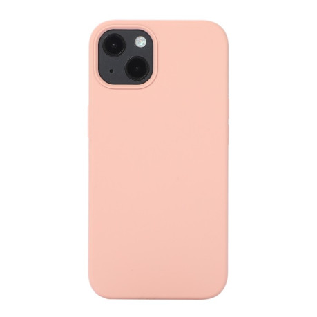 Силиконовый чехол Solid Color Liquid на iPhone 14 Pro Max - песочно-розовый