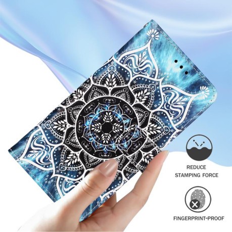 Чохол-книжка Colored Drawing Pattern Plain Weave Leather для Xiaomi Redmi Note 14 Pro 5G/Poco X7 - Mandala