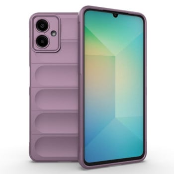 Силиконовый чехол Magic Flannel для Samsung Galaxy A06 4G - фиолетовый