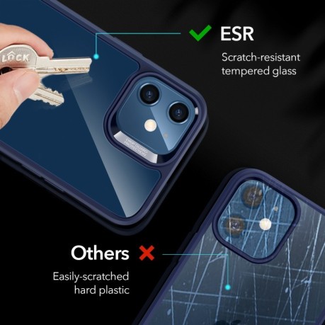Протиударний чохол ESR Ice Shield Series для iPhone 12 Mini - синій