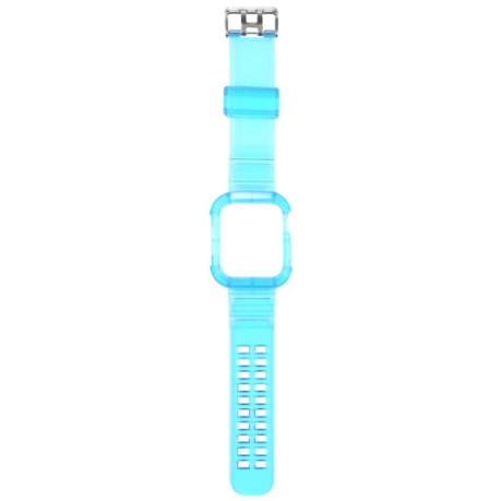 Спортивный ремешок Transparent для Apple Watch Series 8/7 41mm / 40mm / 38mm - голубой
