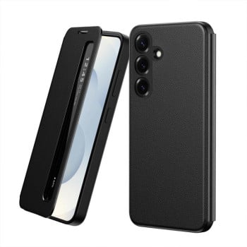 Чехол-книжка Smart View Window Leather для Samsung Galaxy S26+ 5G — чёрный