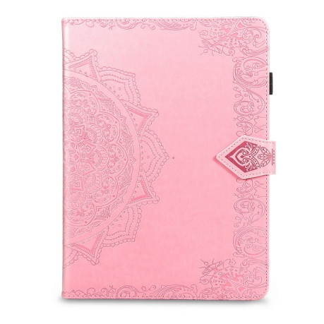 Чехол-книжка Embossed Mandala для iPad 10.2 - розовый