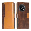 Чехол-книжка Contrast Color для OnePlus 11R / Ace 2 - коричневый