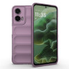 Силиконовый чехол Magic Flannel для Motorola Moto G35 5G Global - фиолетовый